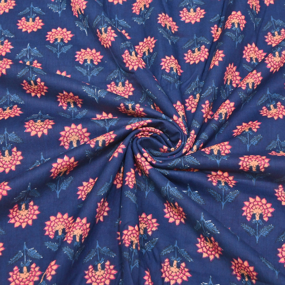 Premium Cotton Printed Fabric – Soft Breathable Designer Cotton Fabric - 000350-H6