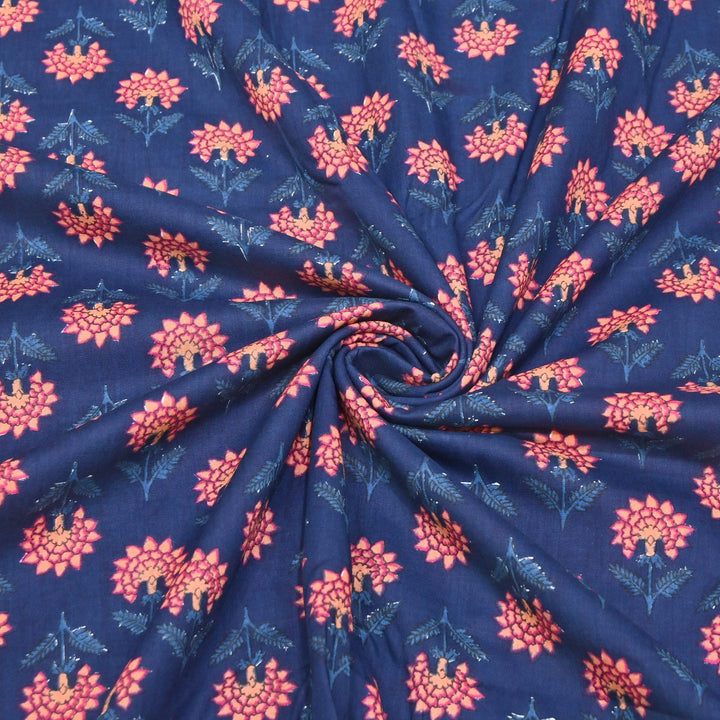Premium Cotton Printed Fabric – Soft Breathable Designer Cotton Fabric - 000350-H6