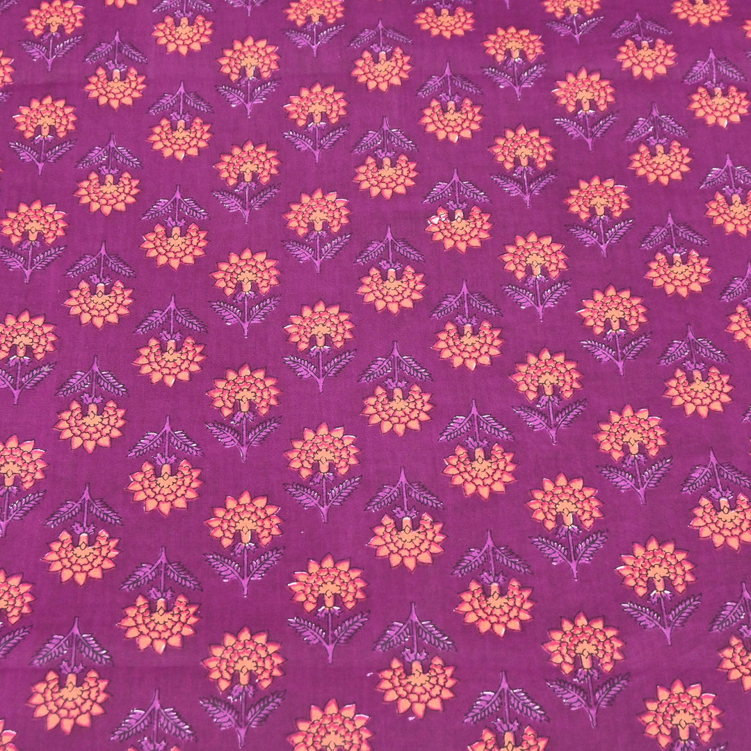 Premium Cotton Printed Fabric – Soft Breathable Designer Cotton Fabric - 000350-H7