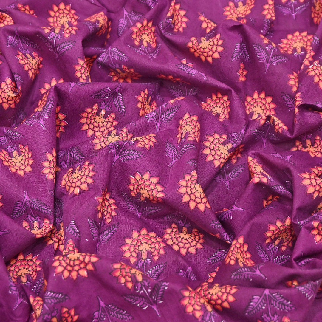Premium Cotton Printed Fabric – Soft Breathable Designer Cotton Fabric - 000350-H7