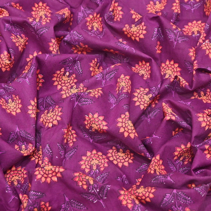 Premium Cotton Printed Fabric – Soft Breathable Designer Cotton Fabric - 000350-H7