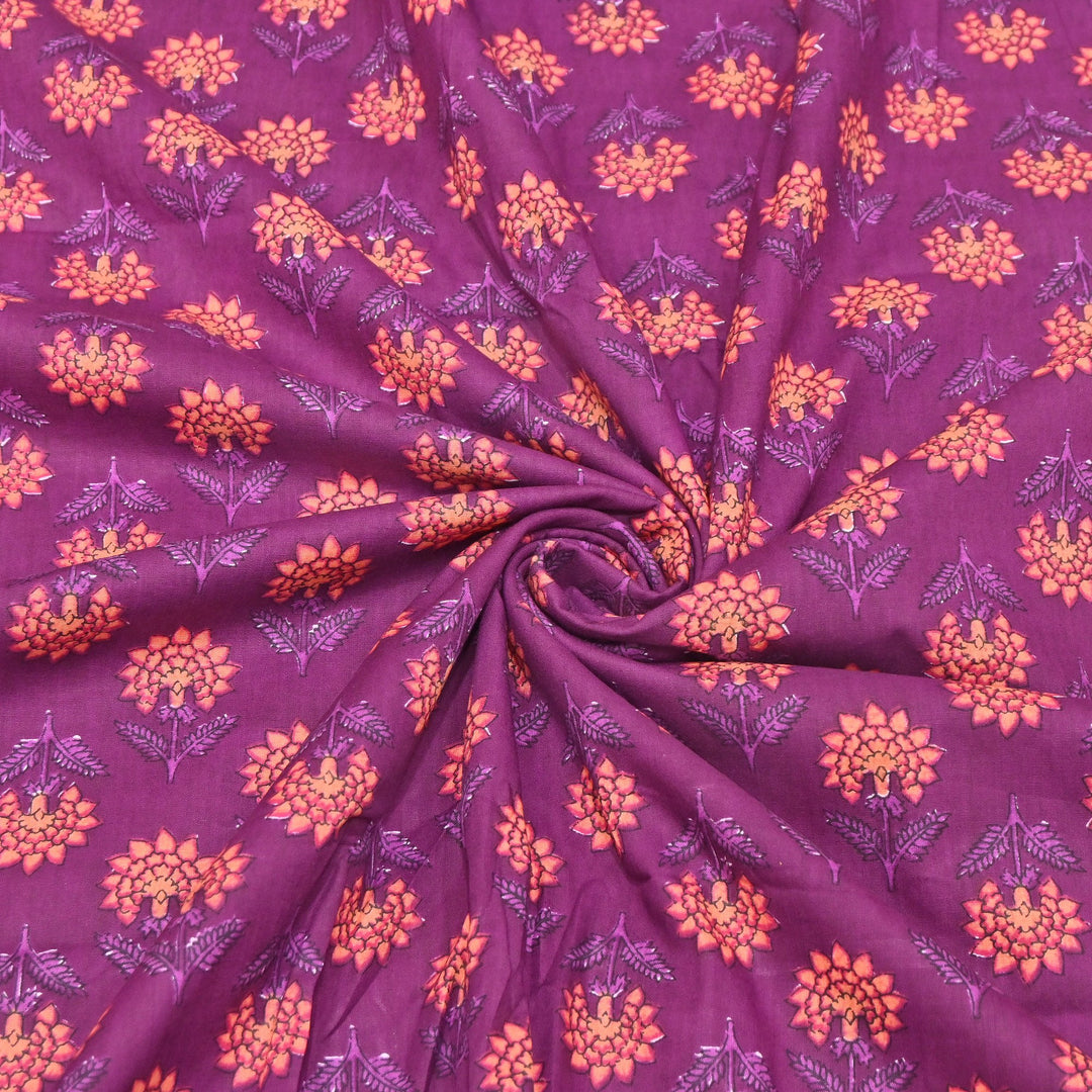 Premium Cotton Printed Fabric – Soft Breathable Designer Cotton Fabric - 000350-H7