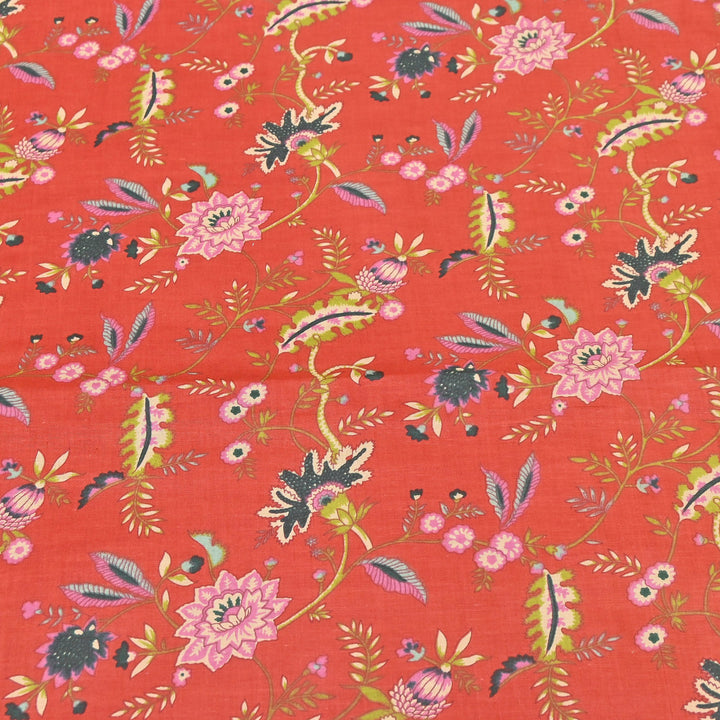 Premium Cotton Printed Fabric – Soft Breathable Designer Cotton Fabric - 000350-H14