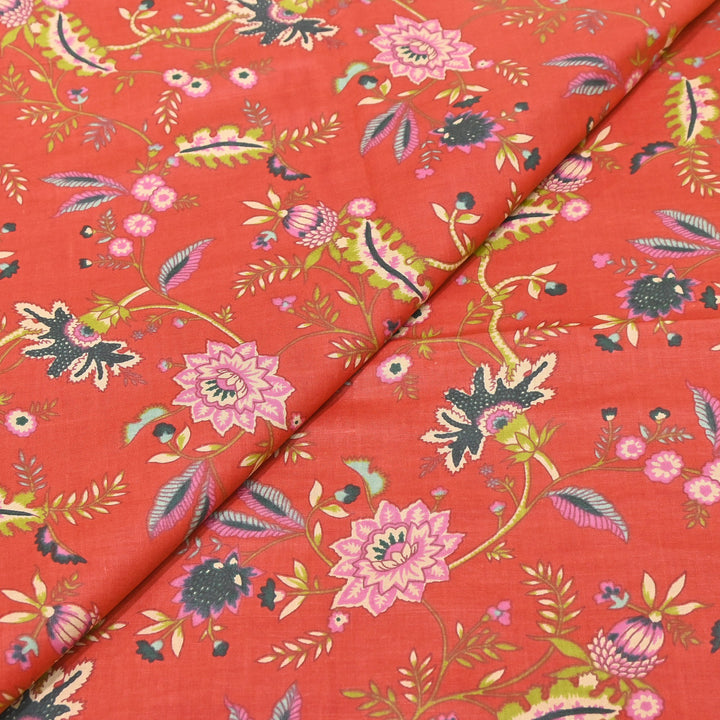 Premium Cotton Printed Fabric – Soft Breathable Designer Cotton Fabric - 000350-H14