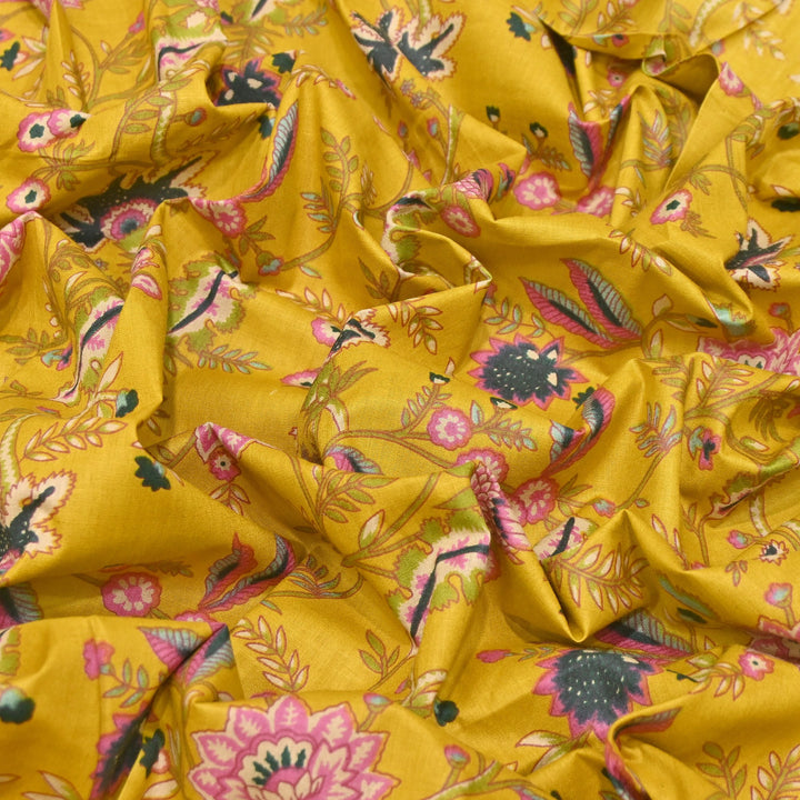 Premium Cotton Printed Fabric – Soft Breathable Designer Cotton Fabric - 000350-H12