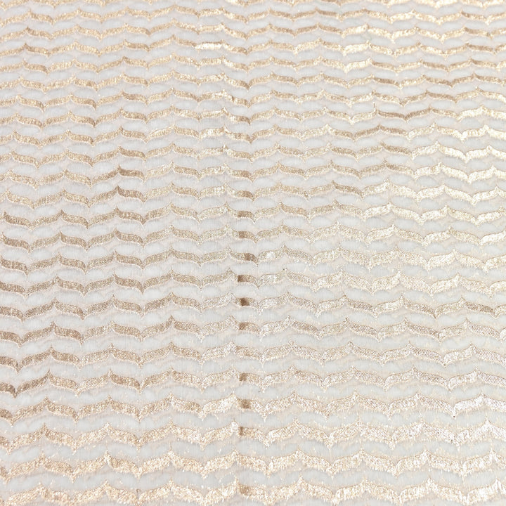 Banarasi Chanderi Zari Fabric 44" – Elegant Designer Weave-000485-23