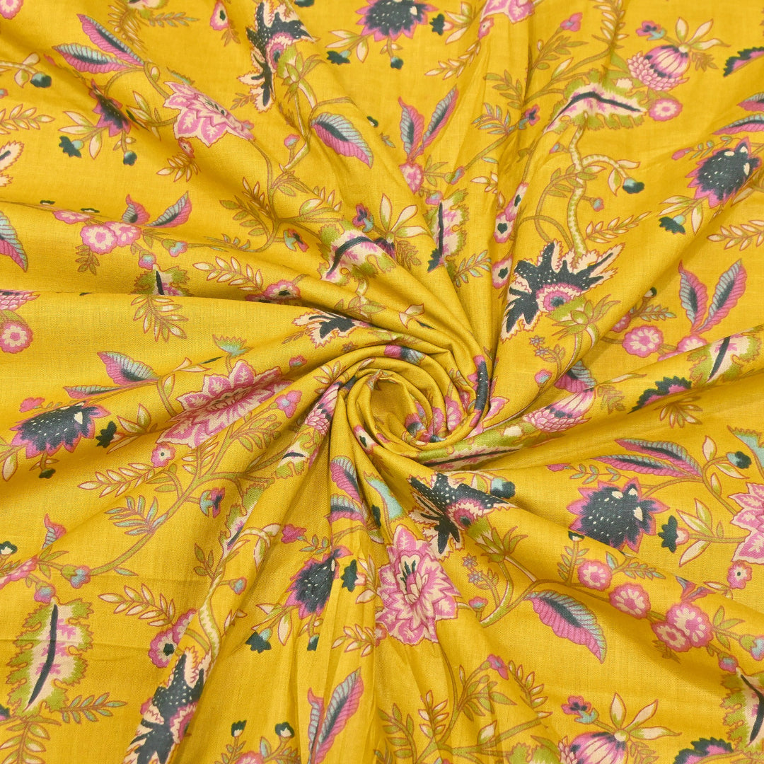 Premium Cotton Printed Fabric – Soft Breathable Designer Cotton Fabric - 000350-H12