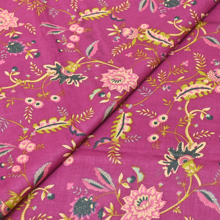 Premium Cotton Printed Fabric – Soft Breathable Designer Cotton Fabric - 000350-H13