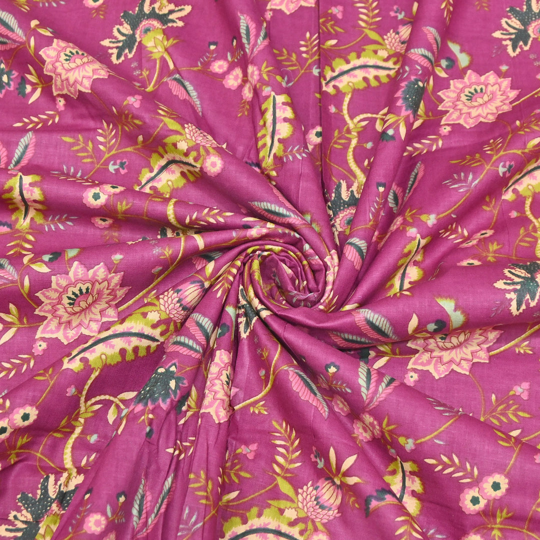 Premium Cotton Printed Fabric – Soft Breathable Designer Cotton Fabric - 000350-H13