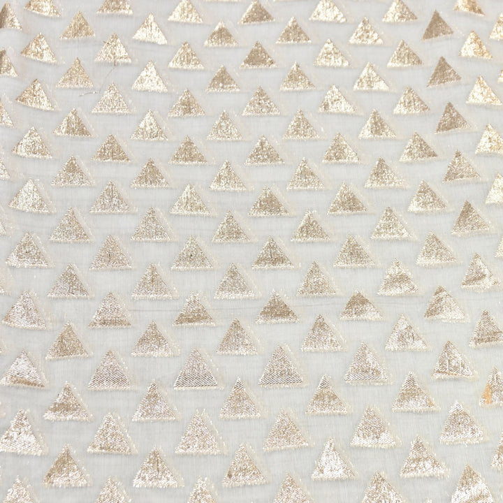 Banarasi Chanderi Zari Fabric 44" – Elegant Designer Weave-000485-24