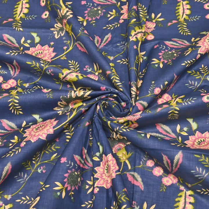 Premium Cotton Printed Fabric – Soft Breathable Designer Cotton Fabric - 000350-H15