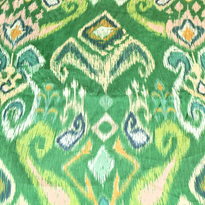 Elegant Modal Satin Digital Print Fabric 6 – Soft Luxury Designer Fabric - 001416- T1