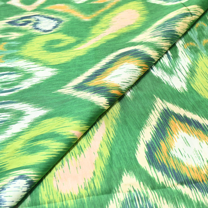 Elegant Modal Satin Digital Print Fabric 6 – Soft Luxury Designer Fabric - 001416- T1
