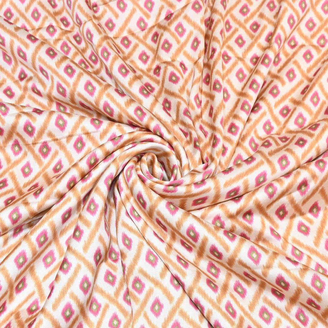 Bemberg Satin Digital Print Fabric | Soft Luxury Designer Fabric | 001333-13