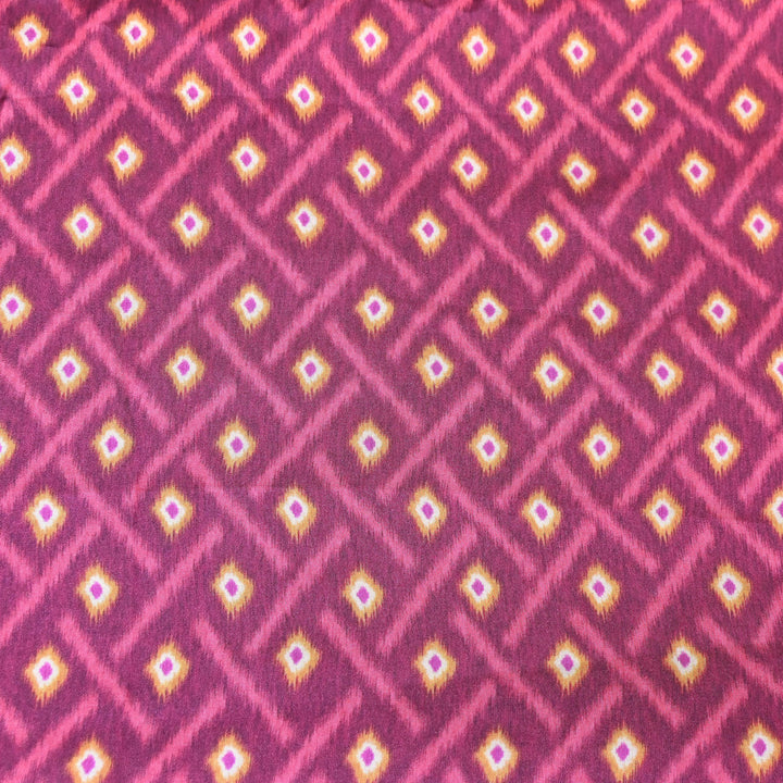 Elegant Modal Satin Digital Print Fabric 6 – Soft Luxury Designer Fabric - 001416- T8