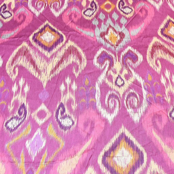 Elegant Modal Satin Digital Print Fabric 6 – Soft Luxury Designer Fabric - 001416- T6