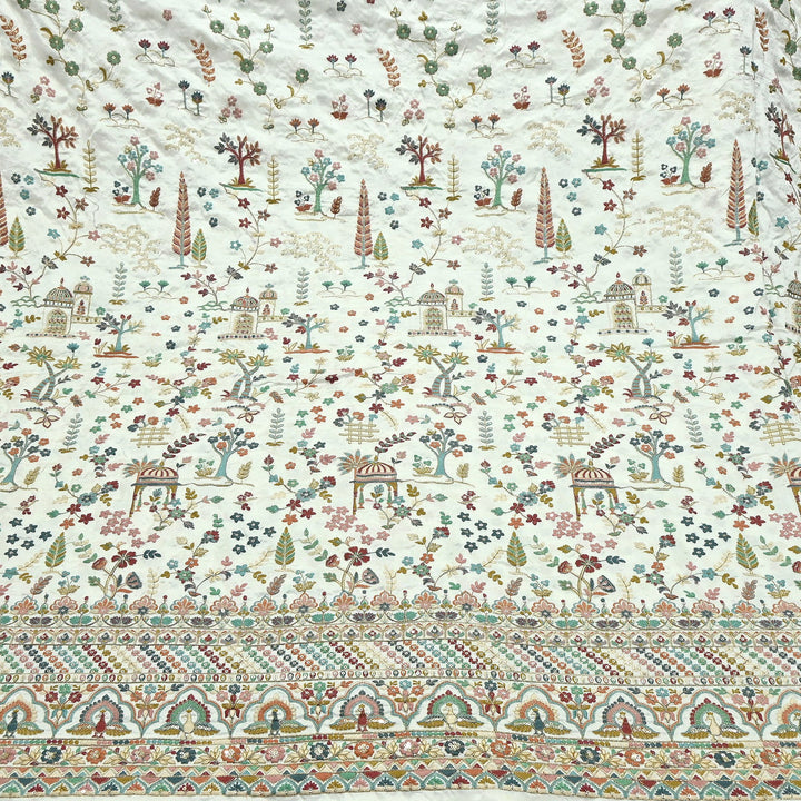 Premium Dyed Bamberg Raw Silk Thread Embroidery Fabric | D30519-2