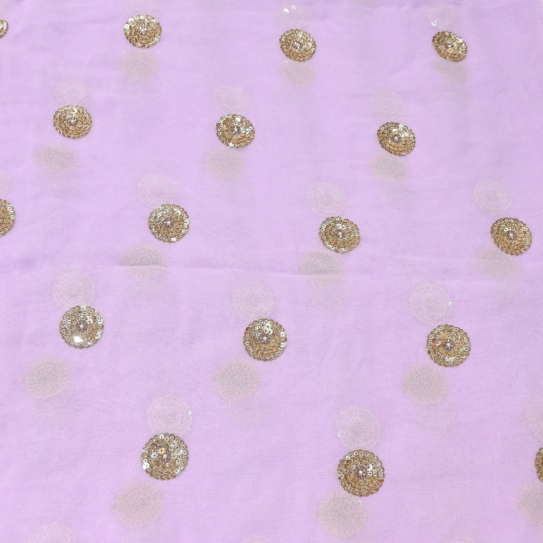 Premium Dyed Georgette Buti Sequins Embroidery Fabric | AC9625-3