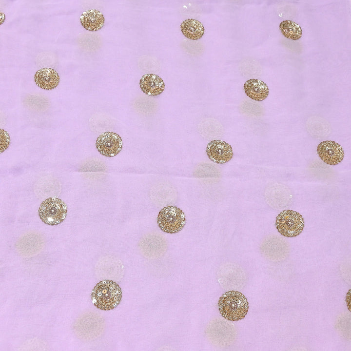Premium Dyed Georgette Buti Sequins Embroidery Fabric | AC9625-3