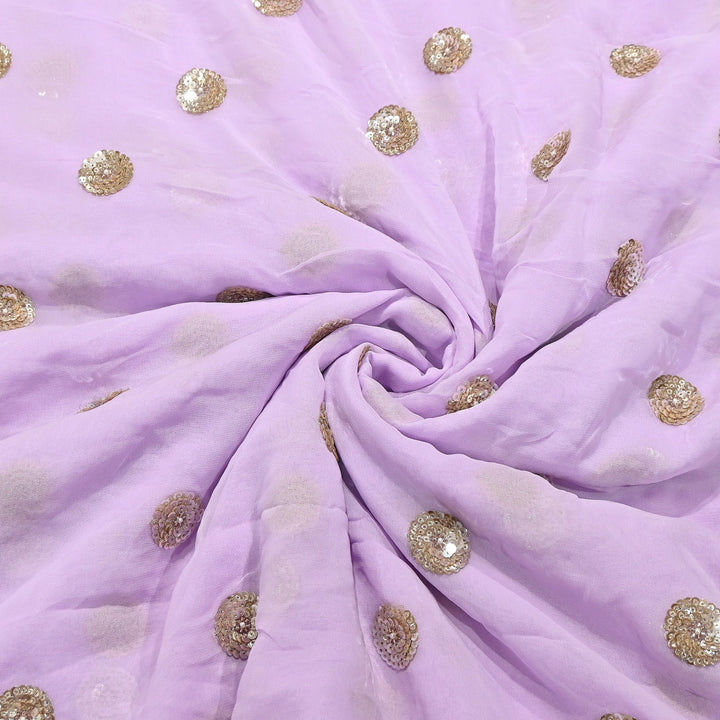 Premium Dyed Georgette Buti Sequins Embroidery Fabric | AC9625-3