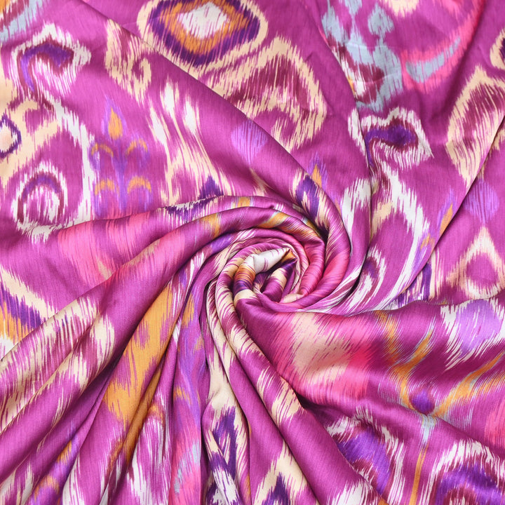 Bemberg Satin Digital Print Fabric | Soft Luxury Designer Fabric | 001333-01