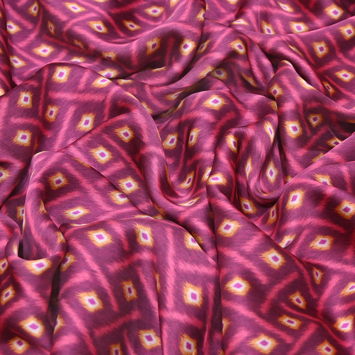 Bemberg Satin Digital Print Fabric | Soft Luxury Designer Fabric | 001333-02