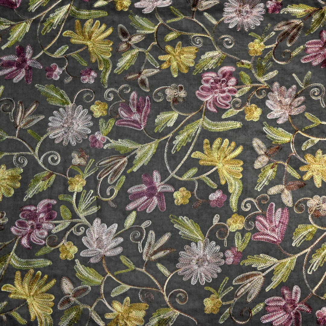 Pure Monga Multi-Thread Embroidery Fabric