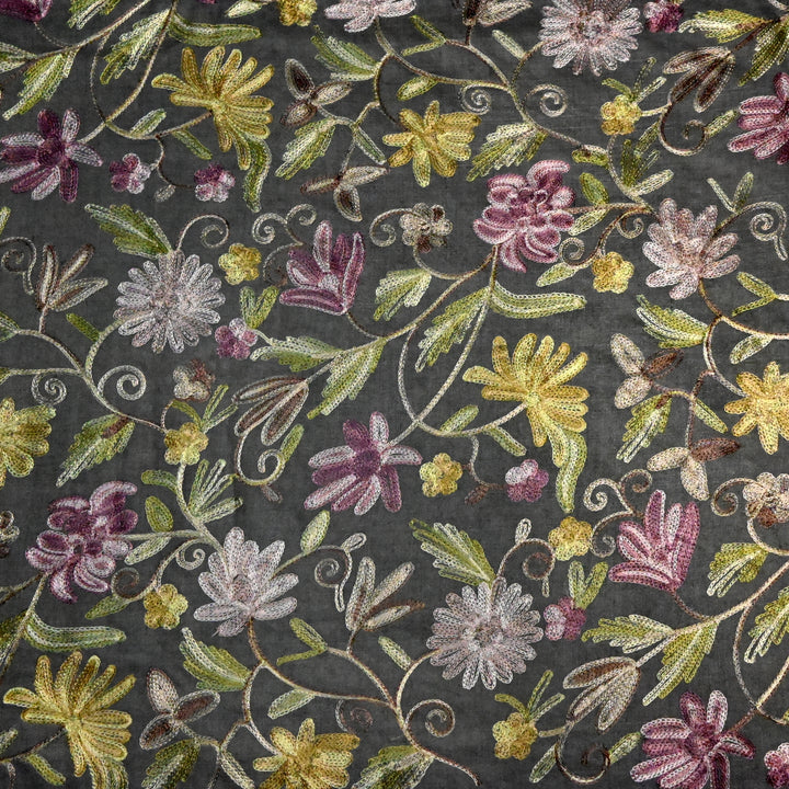 Pure Monga Multi-Thread Embroidery Fabric