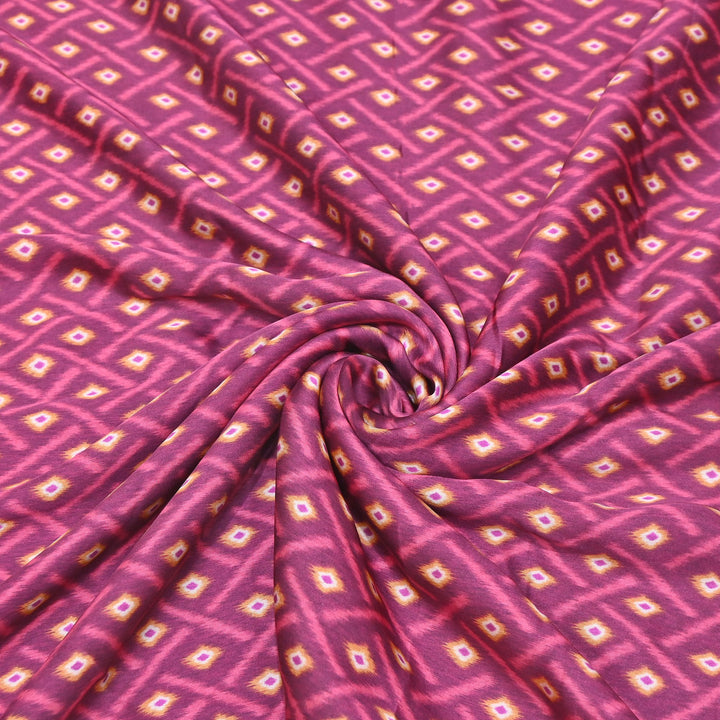 Bemberg Satin Digital Print Fabric | Soft Luxury Designer Fabric | 001333-02