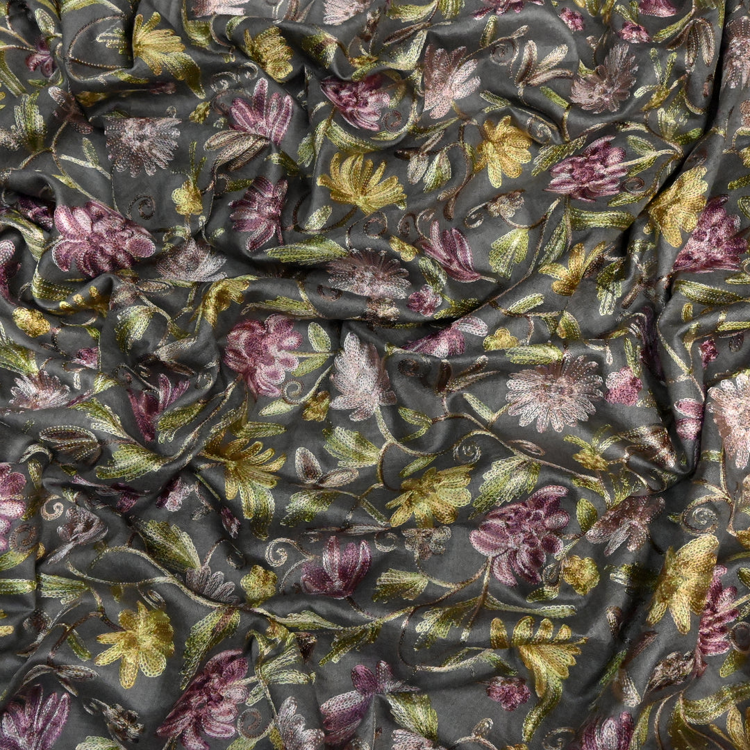 Pure Monga Multi-Thread Embroidery Fabric