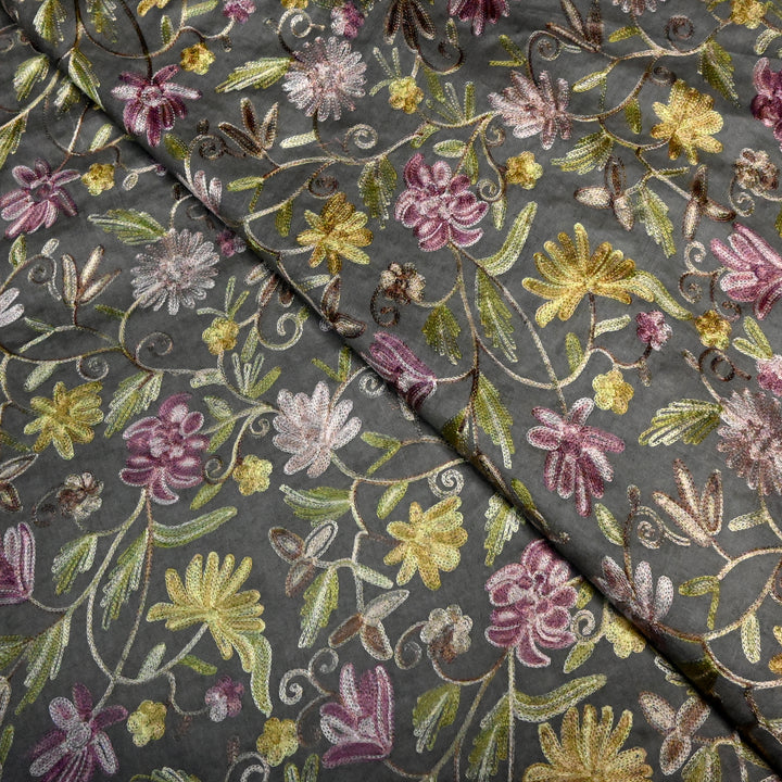 Pure Monga Multi-Thread Embroidery Fabric