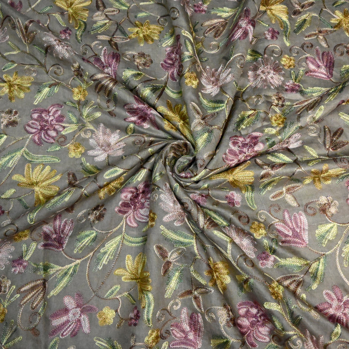 Pure Monga Multi-Thread Embroidery Fabric