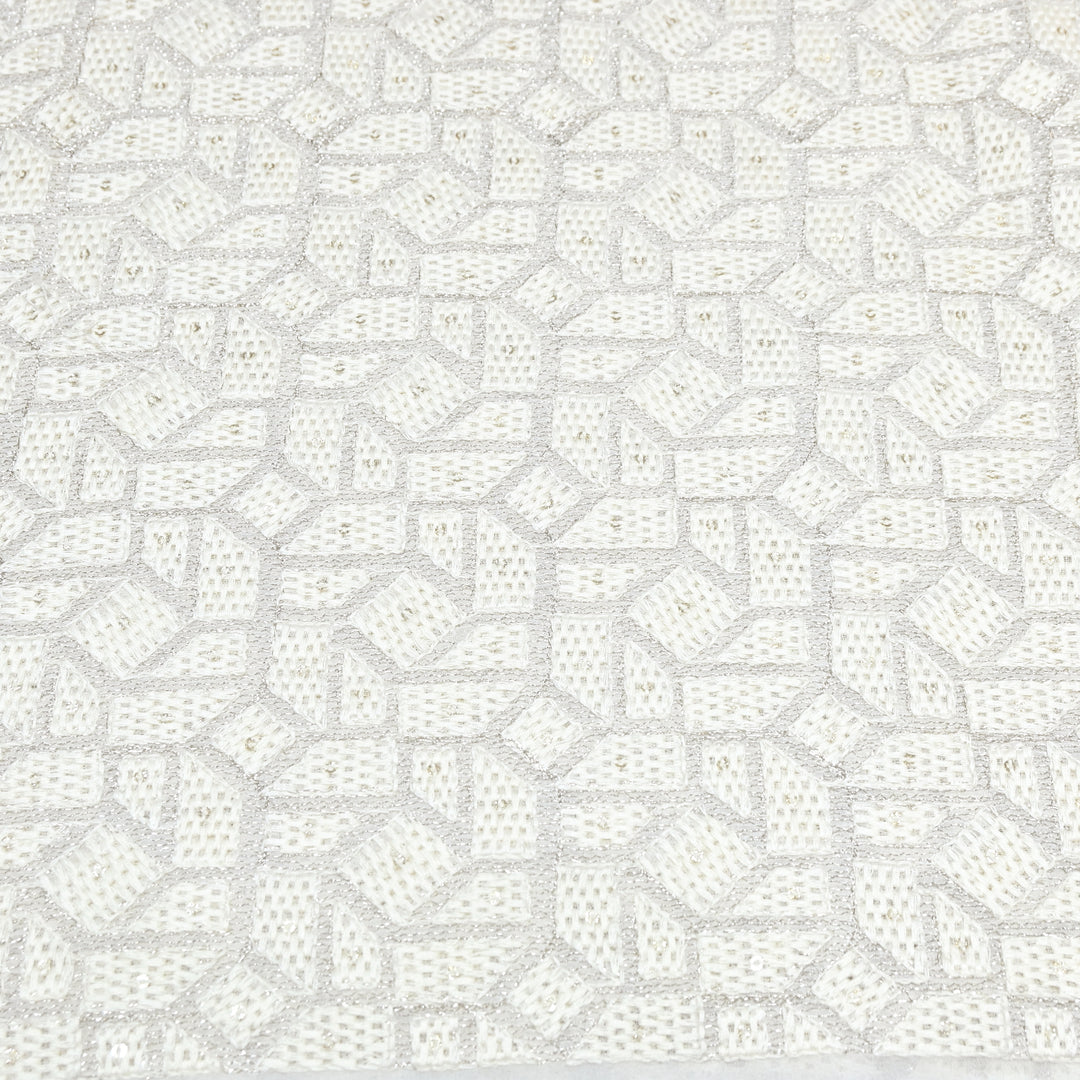 Dyeable Georgette Thread & Sequins Embroidery Fabric 44" – Elegant Designer Fabric ✨ - SCOR288
