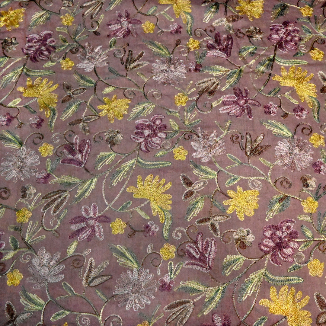 Pure Monga Multi-Thread Embroidery Fabric