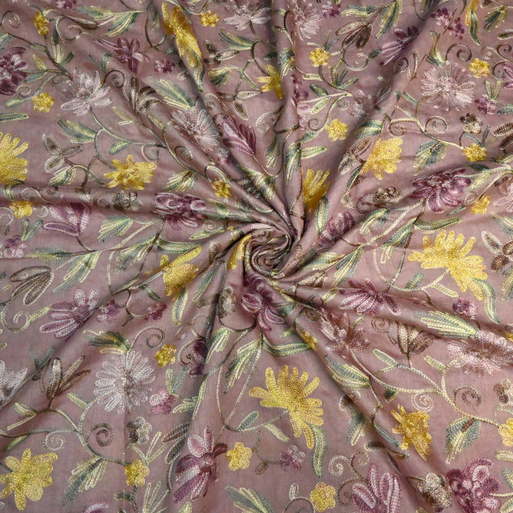 Pure Monga Multi-Thread Embroidery Fabric