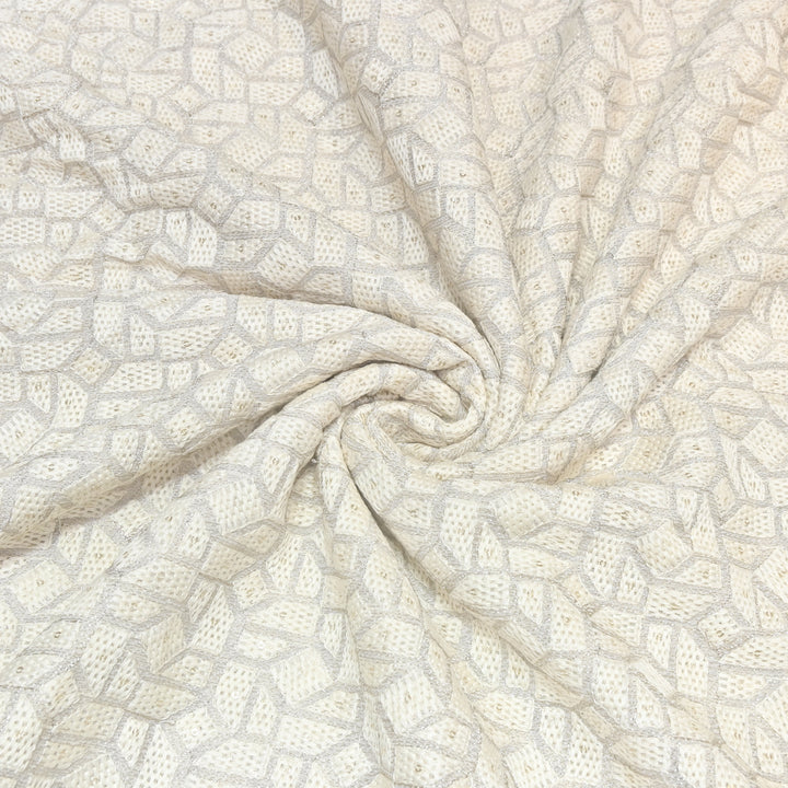 Dyeable Georgette Thread & Sequins Embroidery Fabric 44" – Elegant Designer Fabric ✨ - SCOR288