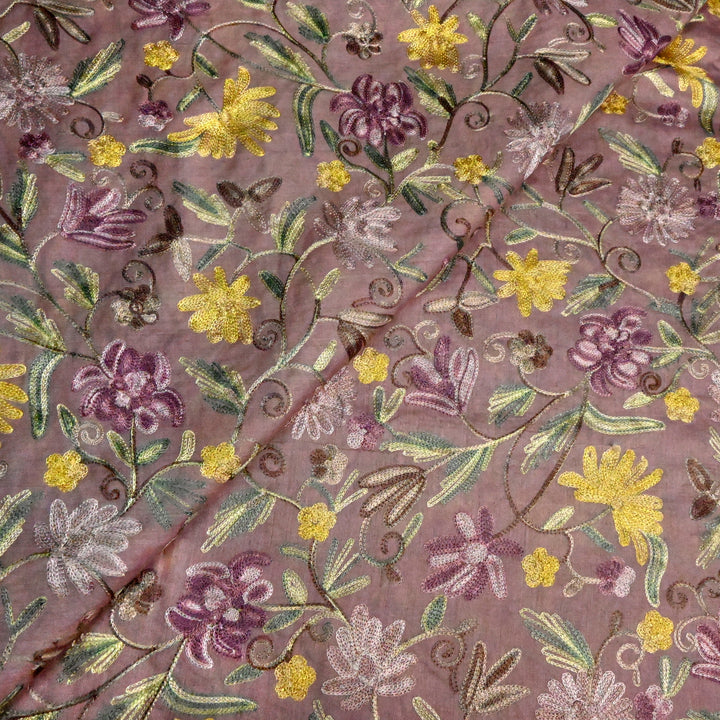 Pure Monga Multi-Thread Embroidery Fabric