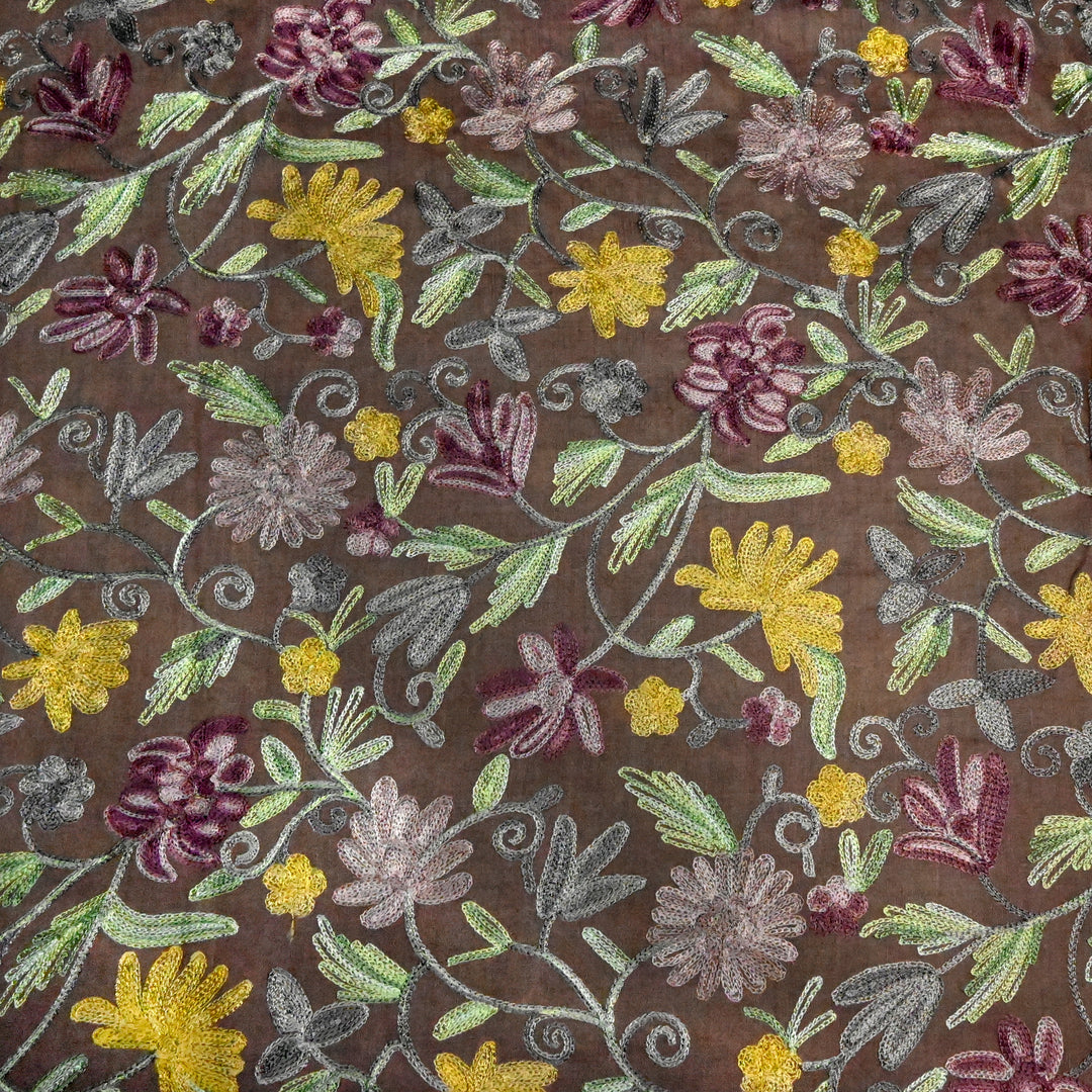 Pure Monga Multi-Thread Embroidery Fabric