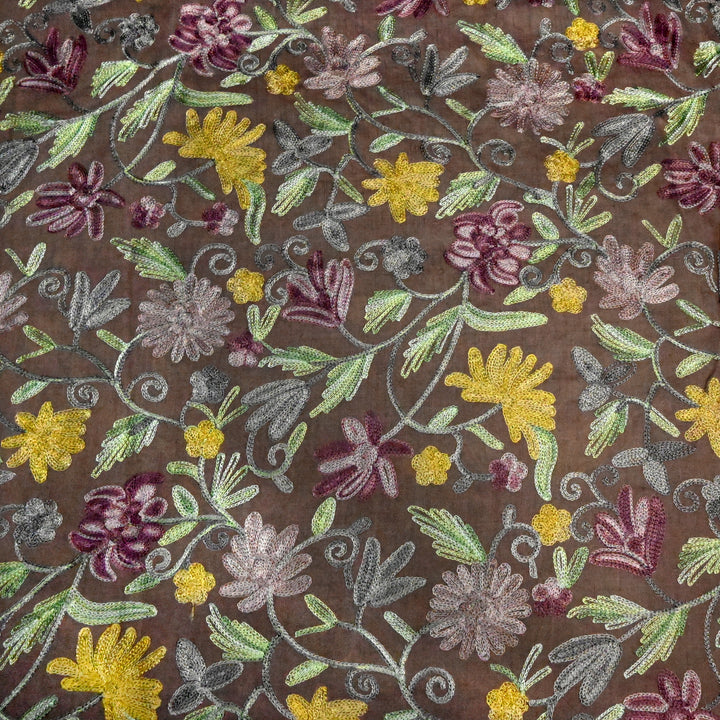 Pure Monga Multi-Thread Embroidery Fabric