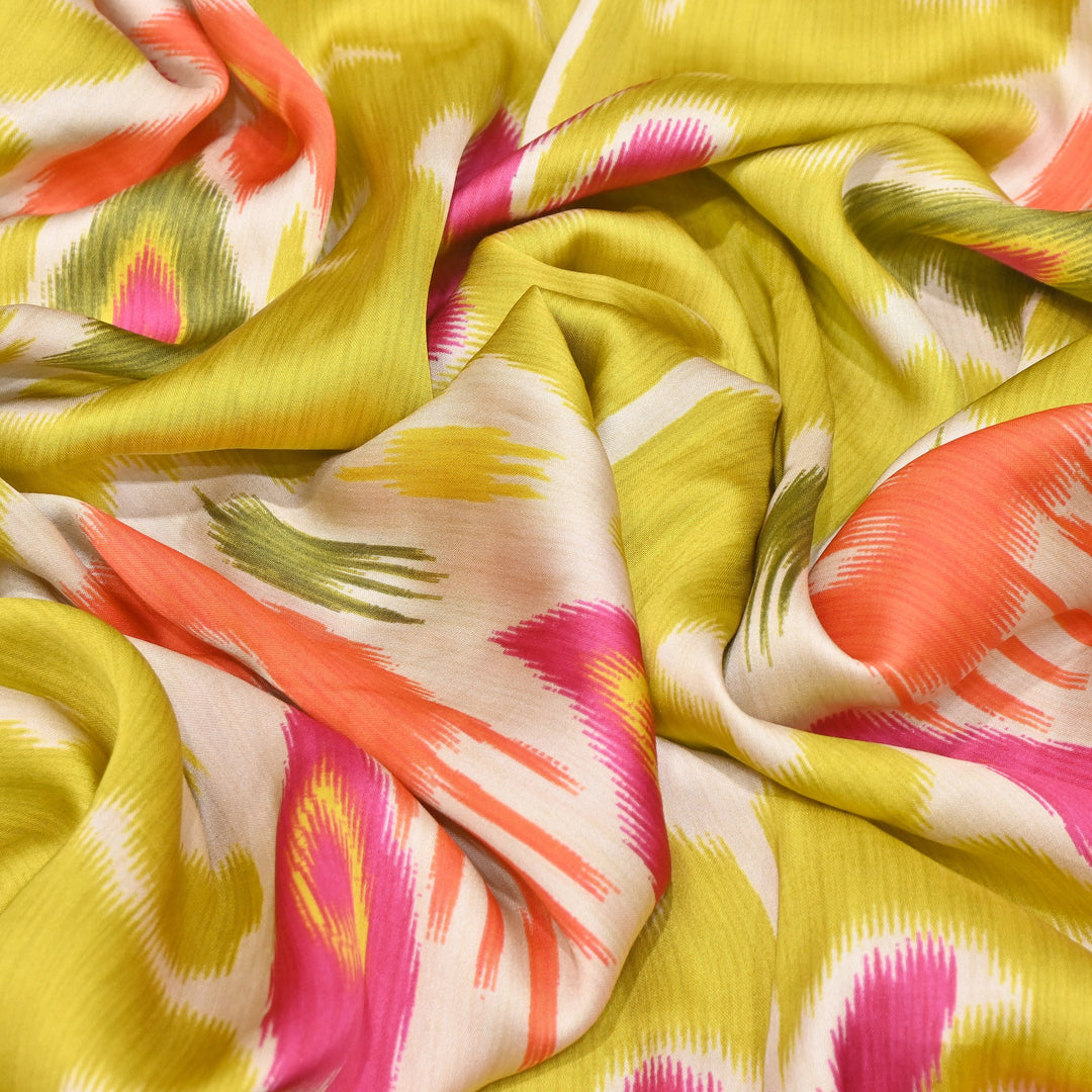 Bemberg Satin Digital Print Fabric | Soft Luxury Designer Fabric | 001333-07