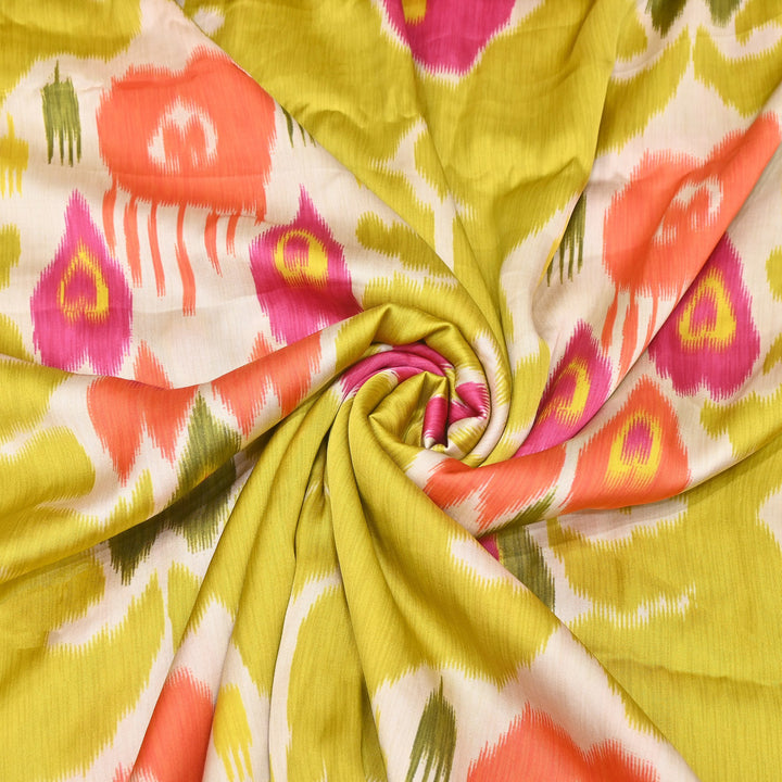 Bemberg Satin Digital Print Fabric | Soft Luxury Designer Fabric | 001333-07