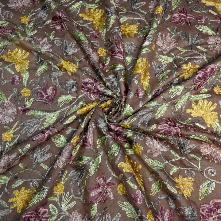 Pure Monga Multi-Thread Embroidery Fabric