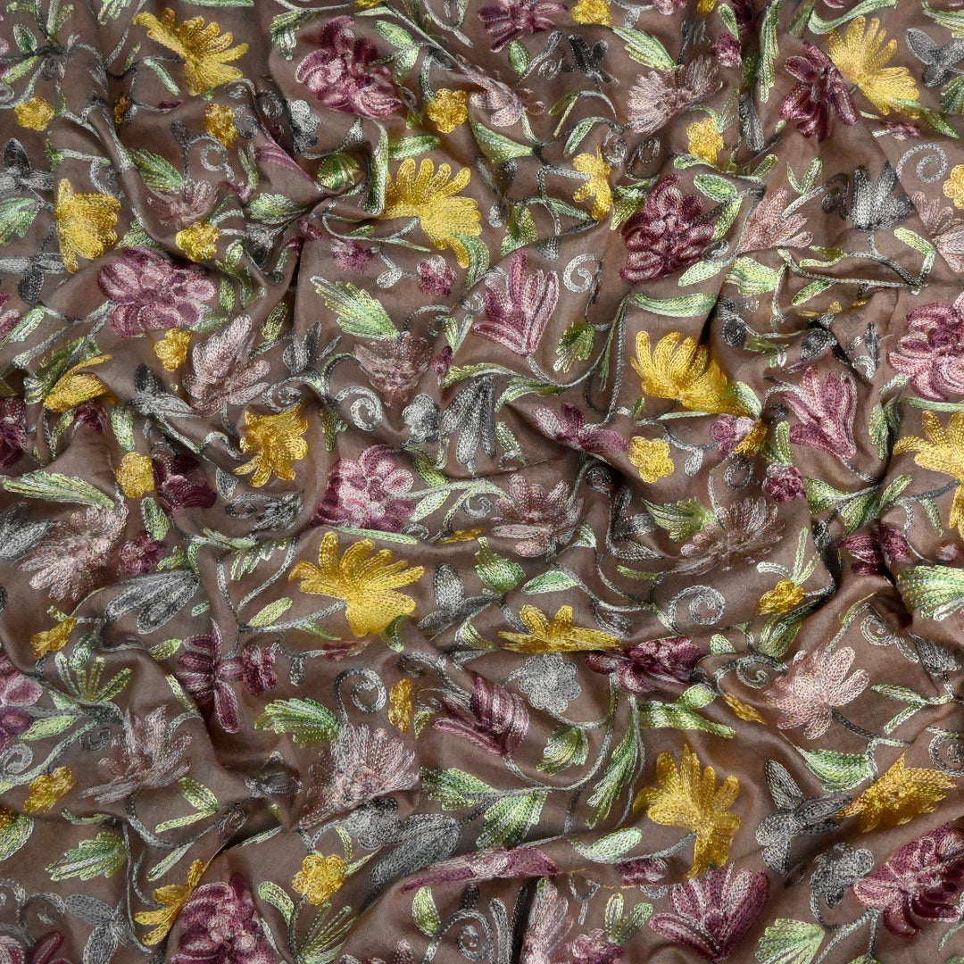 Pure Monga Multi-Thread Embroidery Fabric