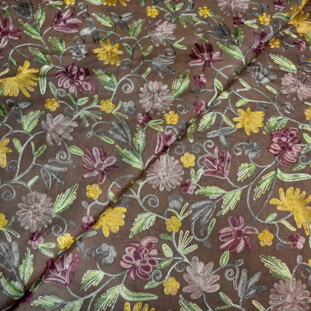Pure Monga Multi-Thread Embroidery Fabric
