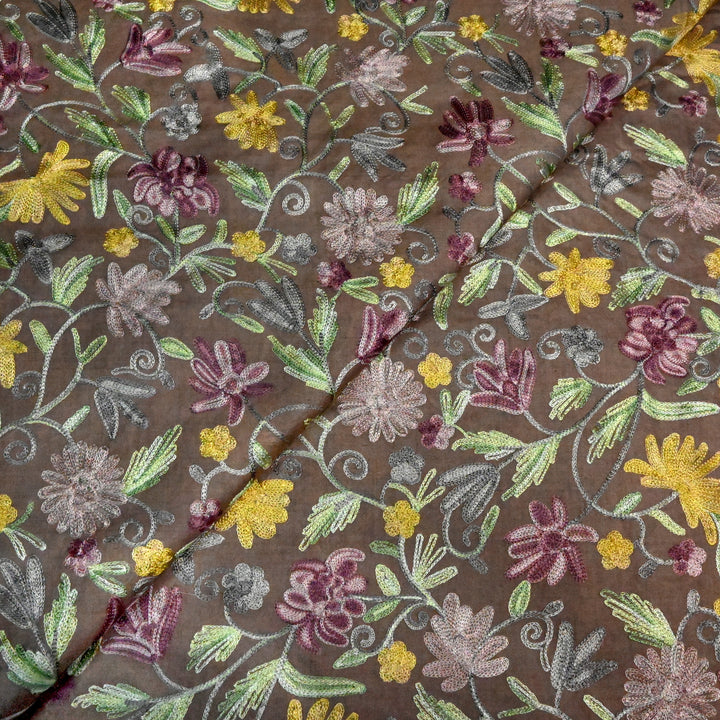 Pure Monga Multi-Thread Embroidery Fabric