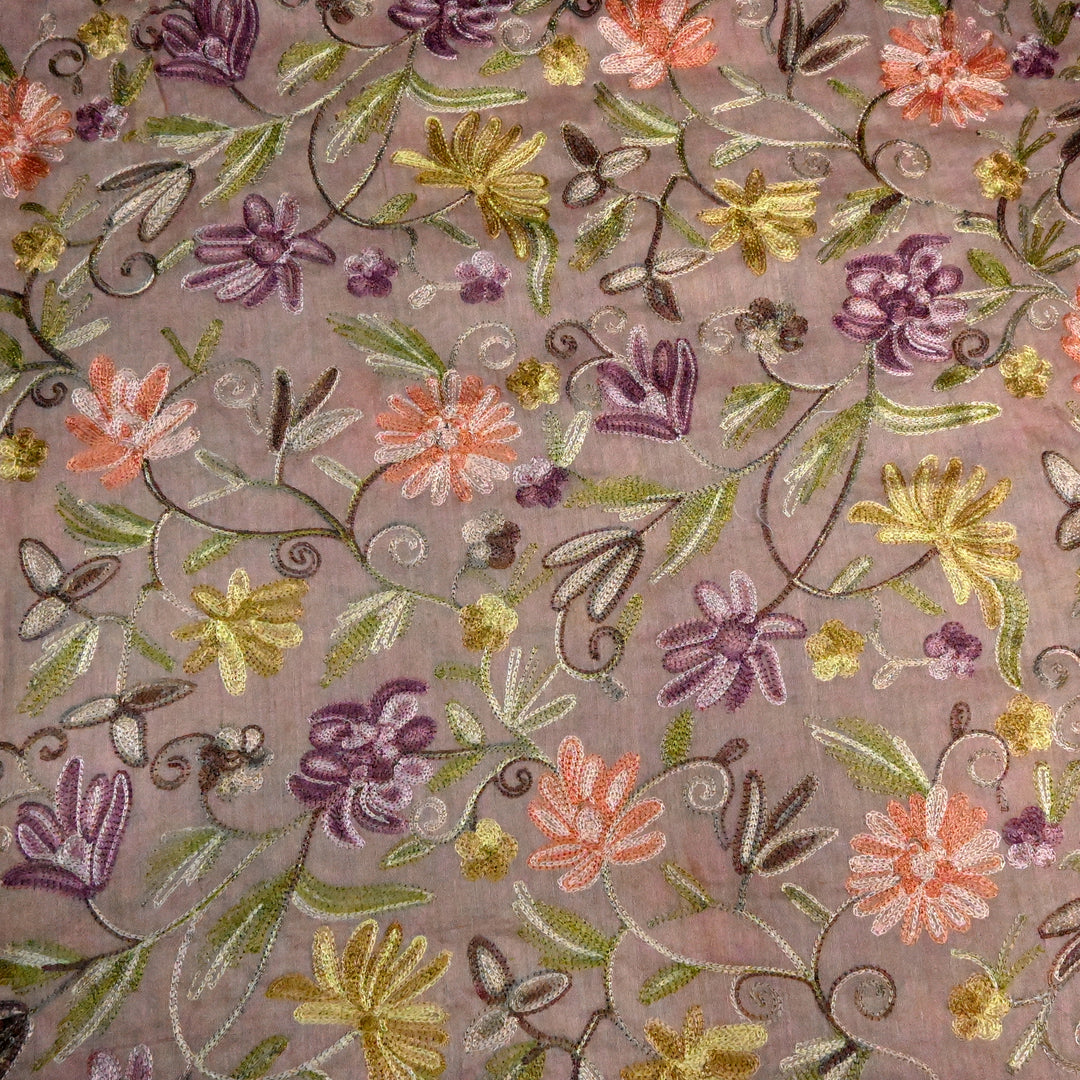 Pure Monga Multi-Thread Embroidery Fabric