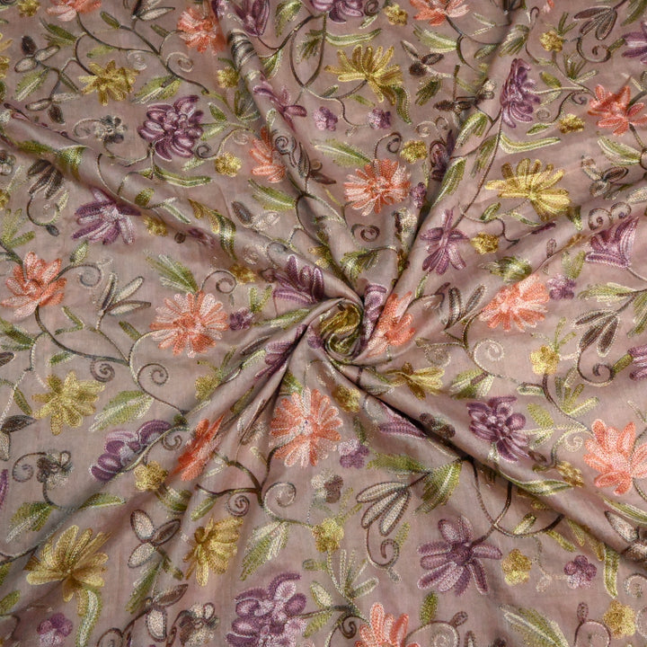 Pure Monga Multi-Thread Embroidery Fabric