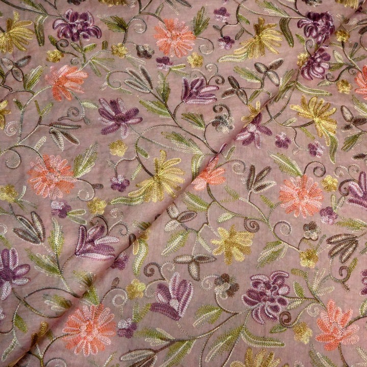 Pure Monga Multi-Thread Embroidery Fabric