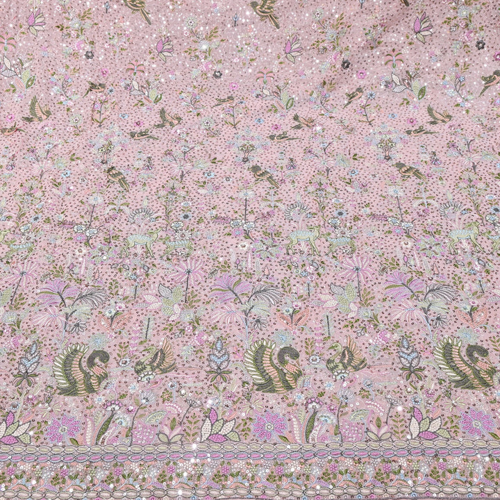 Viscose Georgette Sequins Embroidery 54"| Designer Fabrics | D28835-01
