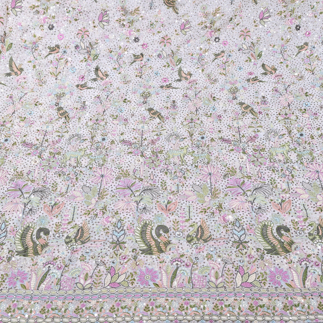 Viscose Georgette Sequins Embroidery 54"| Designer Fabrics | D28835-02